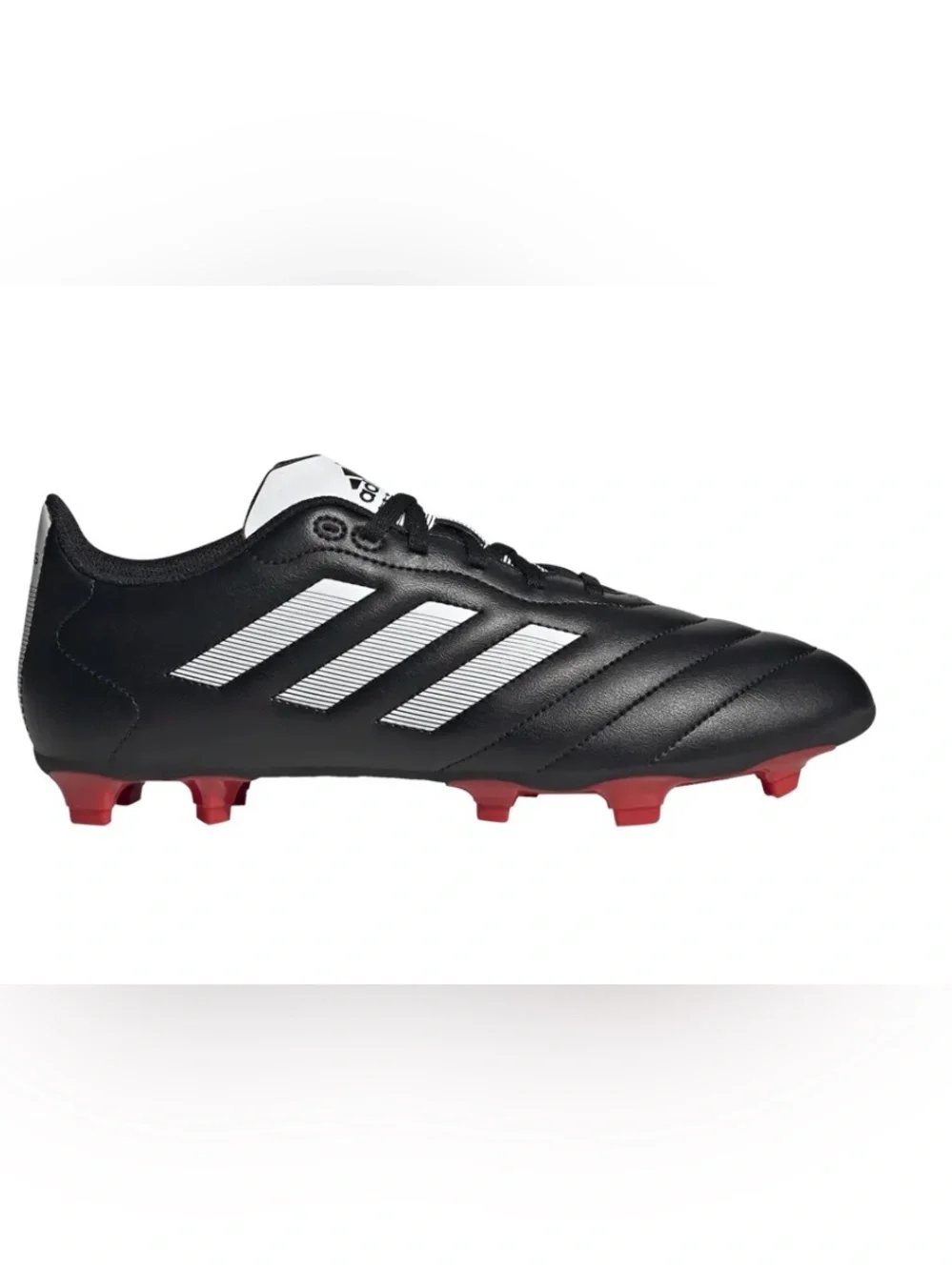 Adidas Goletto VIII FG Soccer Cleats Shoes Black White Red GX7793 Men’s Size 8